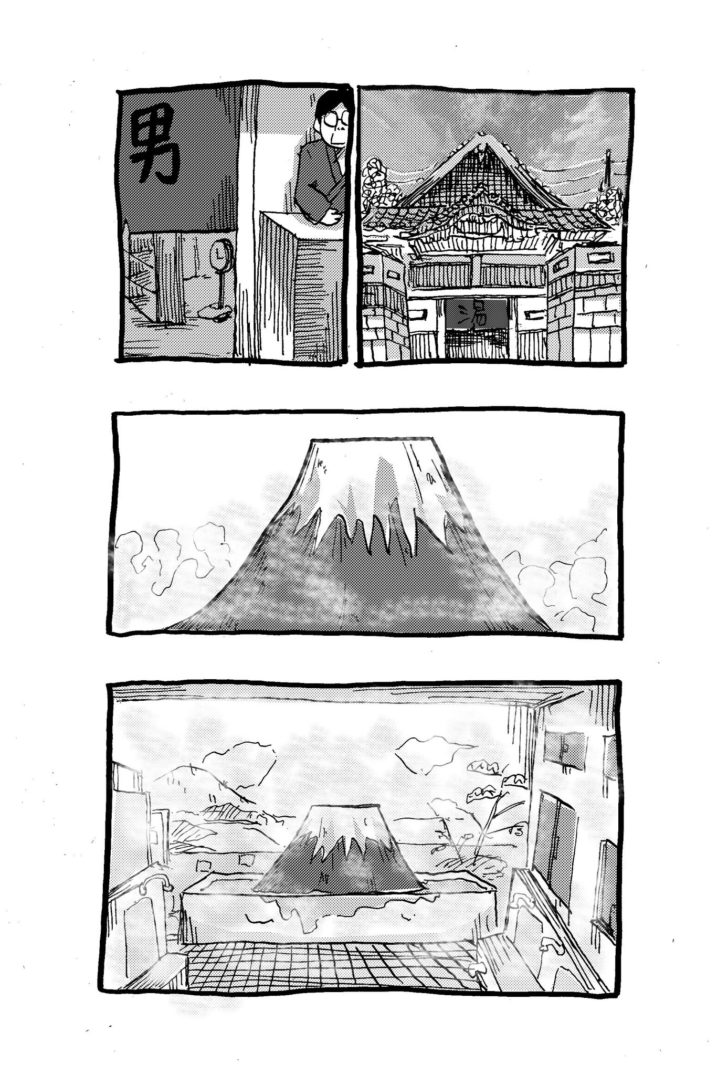 クレパト長谷川の一コマ漫画 富士山 わらかる